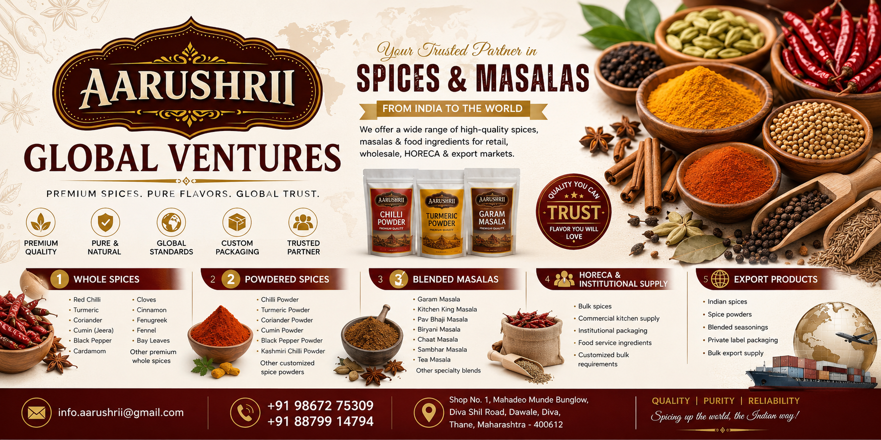 Aarushrii Whole Spices